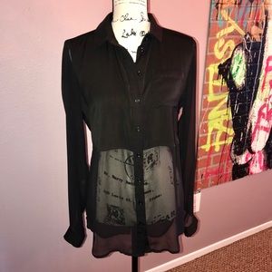 Free people silk shirt